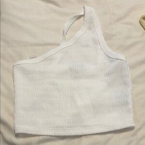 White one strap top